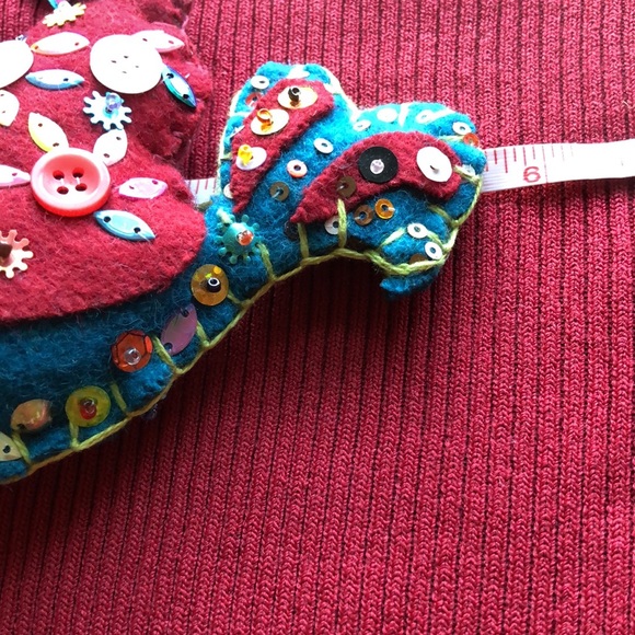 Fancy Bird Christmas Ornament Hand crafted! - Picture 7 of 8